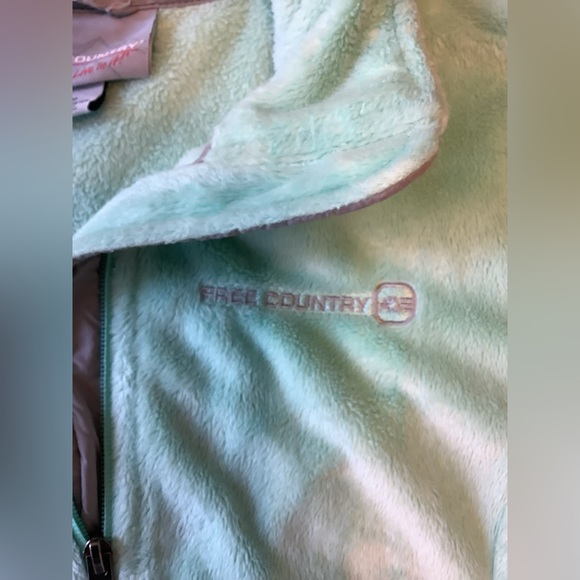 Free Country, Live In It! Women's Size M Zip Up Jacket. EUC Teddy Bear Soft - Picture 3 of 5